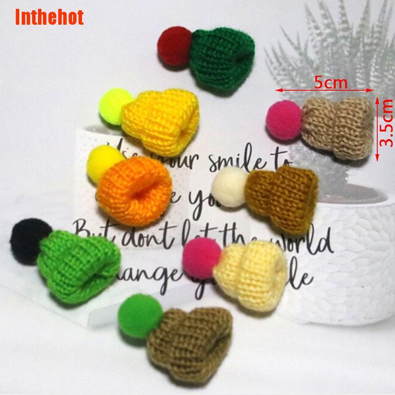 Bộ 10 Mũ Len Mini 3.5cm Nhiều Màu Sắc