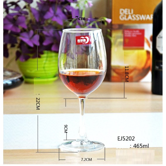 Ly rượu vang pha lê 350ml-450ml-465ml DELI | BigBuy360 - bigbuy360.vn