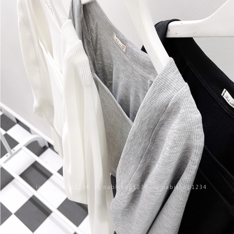 Set Áo Croptop Nữ Tay Dài Ulzzang Mã STD001 (ẢNH THẬT) - Nabishop1234