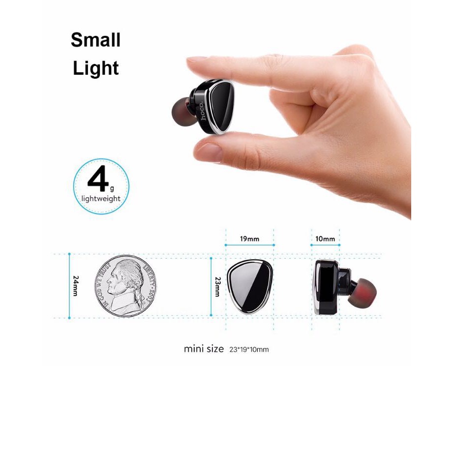 Tai nghe bluetooth mini Hoco E7 Plus V4.2 - Hãng phân phối chính thức -dc3053