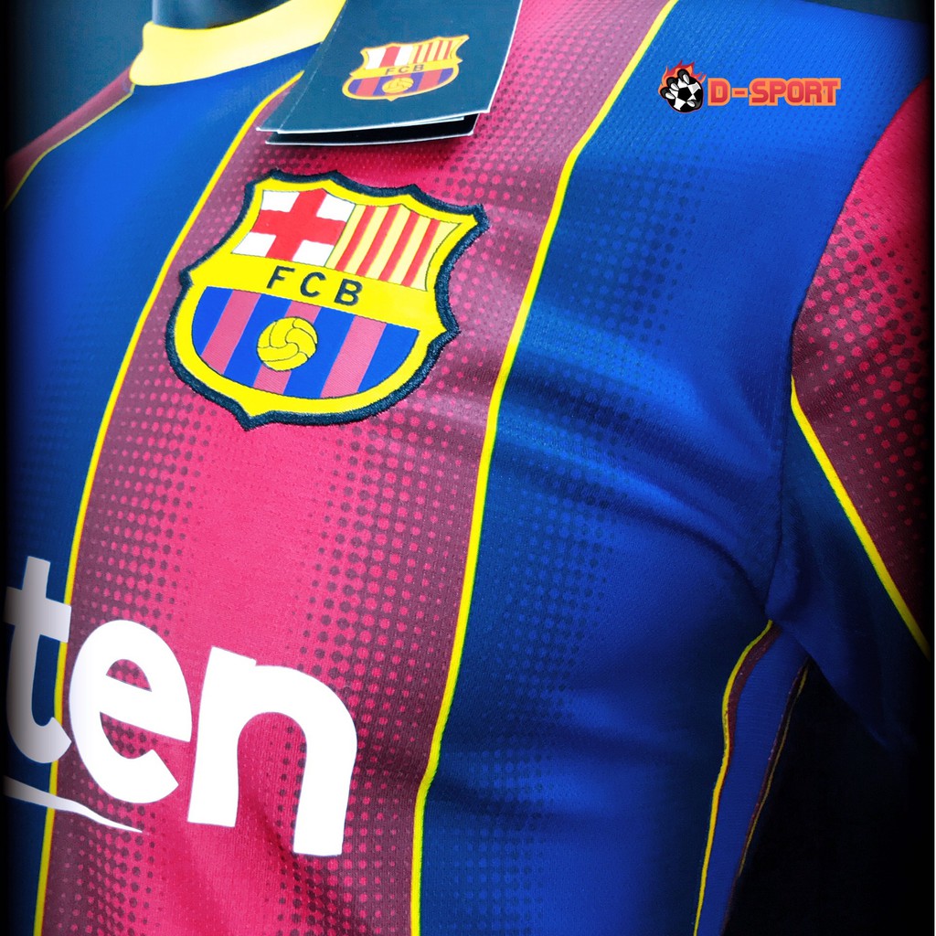 Quần Áo Bóng Đá CLB Barcelona Home 20/21 - Hàng Nhập Thái - Vải Mè Cao Cấp