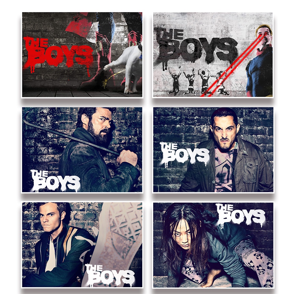 Poster Dán Tường Hình Siêu Anh Hùng tv series the boys Phong Cách retro