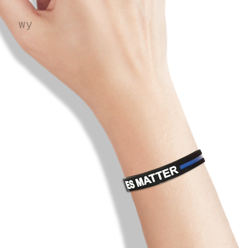 Vòng tay silicon màu xanh dương sành điệu