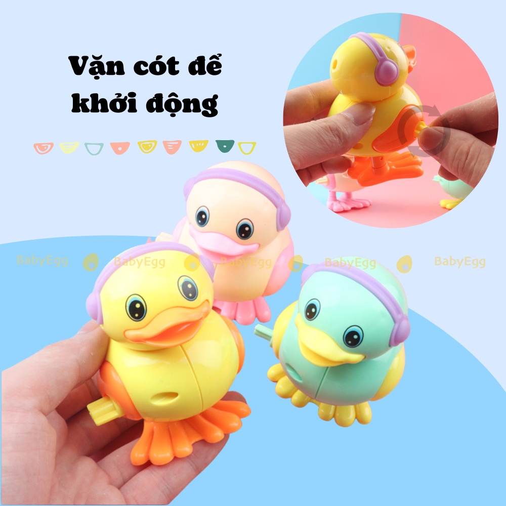 Đồ chơi trẻ em gà con vặn cót bật nhảy chạy trớn cho trẻ em bé trai bé gái 6m 12m 1 2 3 4 tuổi babyegg baby egg