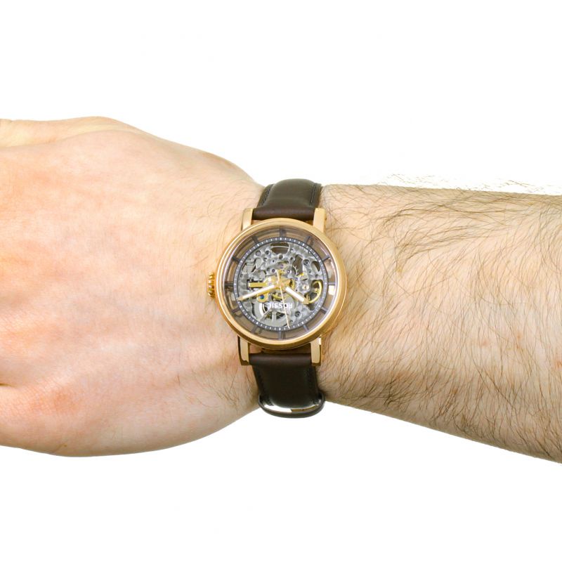 Đồng Hồ Nam Nữ Fossil 38mm ME3089 - Automatic - Dây da - Unisex