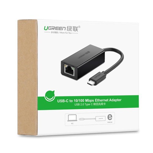 Cáp Chuyển USB Type C to Lan Gigabit 10/100/1000Mbps Ugreen 50307 - Hàng Chính Hãng