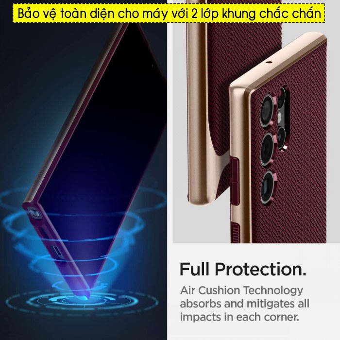 Ốp lưng Galaxy S22 Ultra Spigen Neo Hybrid - Hàng Chính Hãng