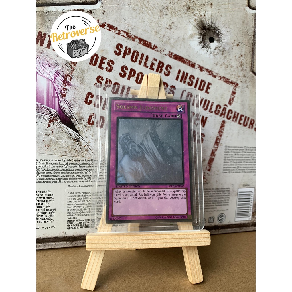 Thẻ Bài Yugioh Solemn Judgment GLD5-EN045 Ghost/Gold Rare Limited Edition - Tặng Loader