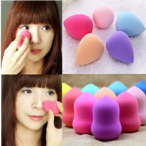 [Hàng mới về] Set 1/4 bông phấn mềm trang điểm hình giọt nước/quả bầu