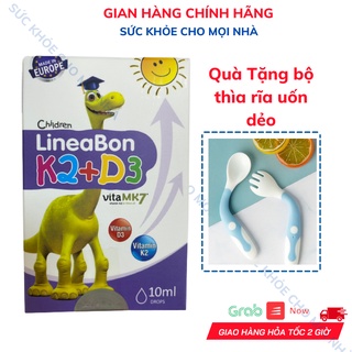 LineaBon K2+D3.Bổ Sung Vitamin K2D3 Tăng Cường Hấp Thu Canxi Tối Đa Trẻ Cao Lớn Khỏe Mạnh