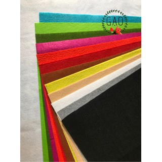Vải nỉ cứng( dạ cứng) khổ 45*45 cm