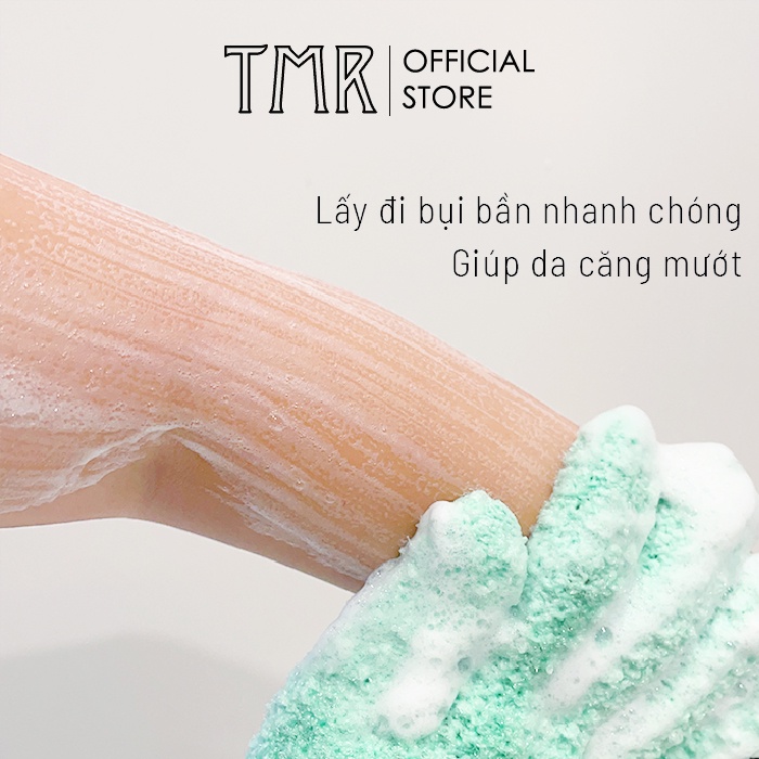 Găng tay tắm tẩy da chết TMR với 3 lớp dày dăn, tiện dụng - Số lượng 1 Chiếc