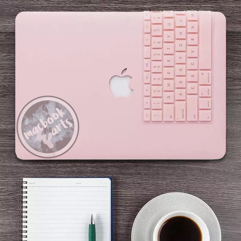 Ốp macbook, Case Macbook kèm phủ bàn phím cho Macbook đủ dòng màu hồng pastel