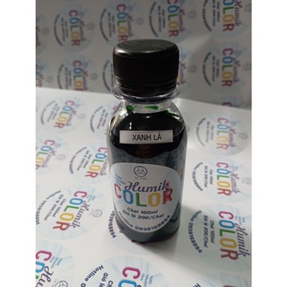 Nước nhuộm hoa humik color màu xanh lá chai 100ml
