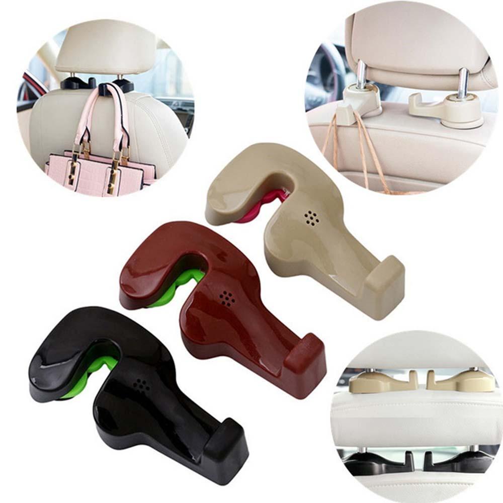 REBUY1 Set 2 Móc Treo Đồ Gắn Sau Lưng Ghế Xe Hơi