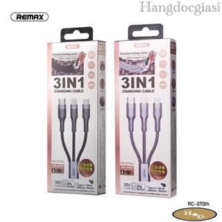 Cáp sạc remax 3 đầu rc-070th