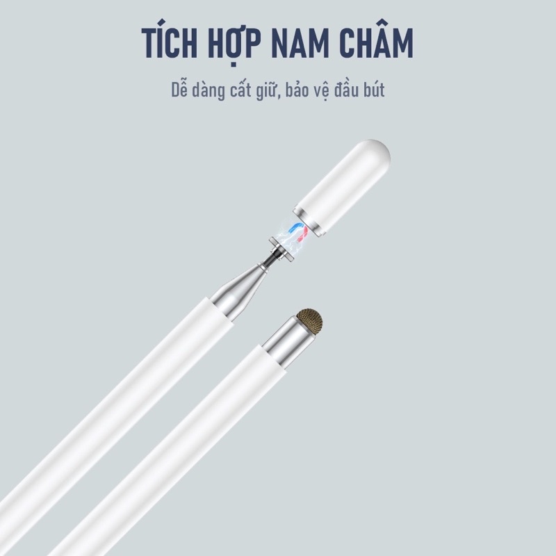 Bút Cảm Ứng ROBOT RSP01 Thiết Kế 2 Trong 1 Dùng Cho Điện Thoại và Máy Tính Bảng - Hàng Chính Hãng