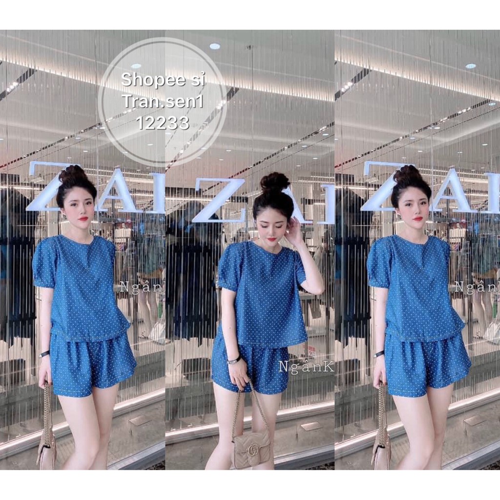 XẢ SỈ BỘ BÒ GIẤY CHẤM BI SIÊU MÁT NỮ NHÚN VAI | BigBuy360 - bigbuy360.vn