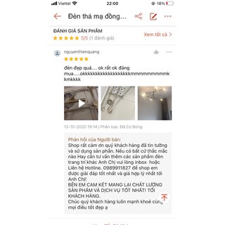 Đèn thả mạ đồng 6 bóng Simple TH326