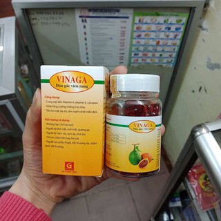 DẦU GẤC VINAGA LỌ 100 VIÊN BỔ NÃO, BỔ MẮT, ĐẸP DA