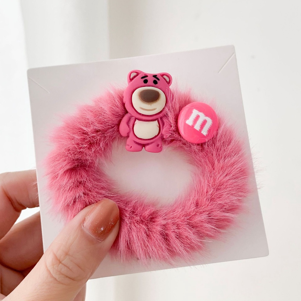 Dây Cột Tóc Hình Gấu Màu Tím Dễ Thương Phong Cách Hàn Quốc Dễ Thương Cho Nữ