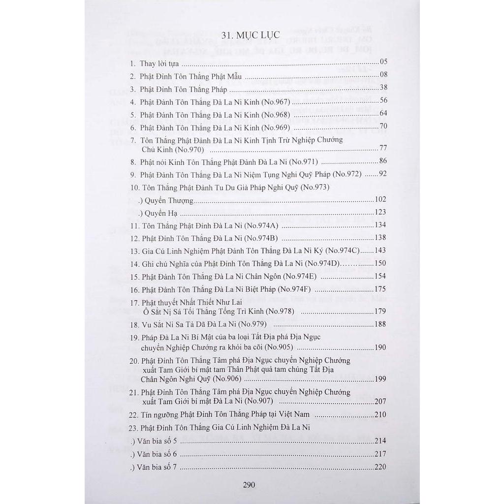 Sách Phật Đỉnh Tôn Thắng Pháp Kinh