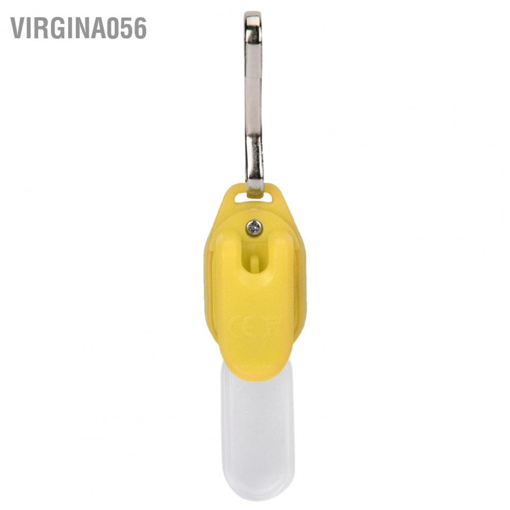 Virgina056 Virgina056 Đèn LED cho chó Vòng cổ phát sáng Mặt dây chuyền thú cưng có khóa Giữ an toàn