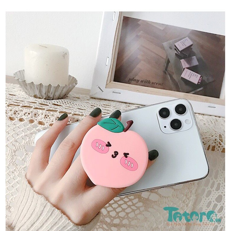 Popring giá đỡ điện thoại Nhóc Macaron - Nhóc xù cổ vũ - Vịt con đi học - Gấu Con - Nhóc Cam Vàng - Nhóc Măng cụt