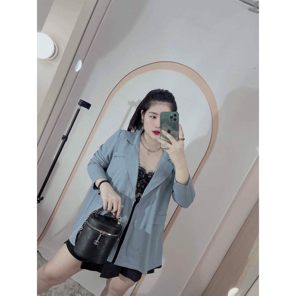 Áo Blazer nữ bigsize 60-95kg form xuông dáng rộng cực kì thoải mái cho các nàng mũm mĩm | BigBuy360 - bigbuy360.vn