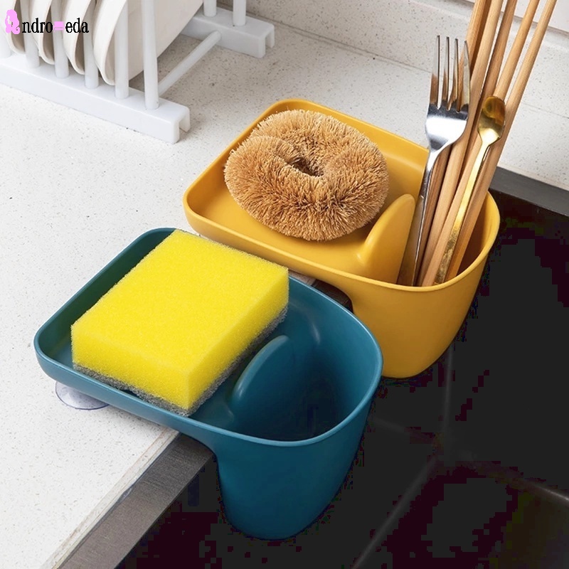 Giá Đỡ Xà Phòng/Mút Rửa Chén Gắn Vòi Nước Bồn Rửa Nhà Bếp/Phòng Tắm