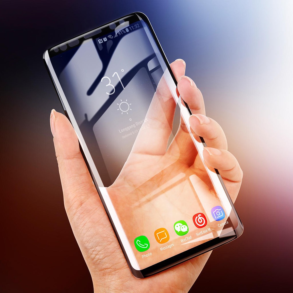 Kính cường lực tràn viền Samsung Galaxy S8/S9/S9 PLUST /S10 Baseus - bảo vệ toàn diện