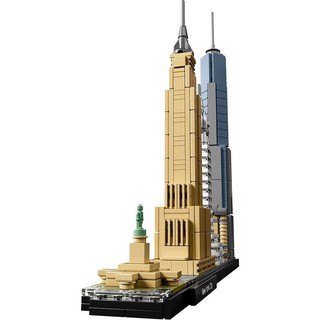 Chính hãng LEGO 21028 New York Street View Building Series Đồ chơi khối xây dựng dạng hạt nhỏ