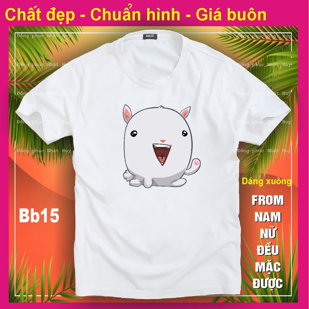 Áo thun icon bánh bao facebook BUN15,bao đổi trả, CHẤT ĐẸP