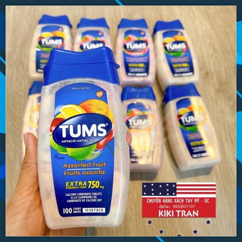 Tums Extra Strength của Mỹ giúp giảm nhanh các biểu hiện khó chịu của dạ dày ( Hộp 100 viên)