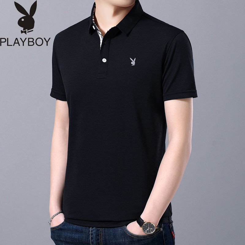 NEW PLAYBOY áo polo Màu Trơn Tay Ngắn Thời Trang Cho Nam | BigBuy360 - bigbuy360.vn