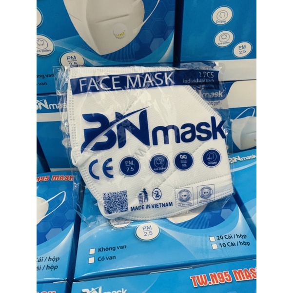 Hộp 20 khẩu trang n95 không van bn mask - ảnh sản phẩm 2