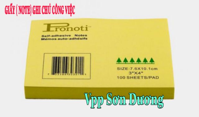 NOTE PRONOTI 3*2 GHI CHÚ CÔNG VIỆC COMBO 50 TẬP