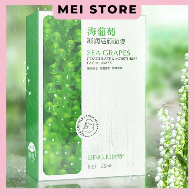 Mặt Nạ Bingju Rong Nho Dưỡng Ẩm Làm Trắng Da