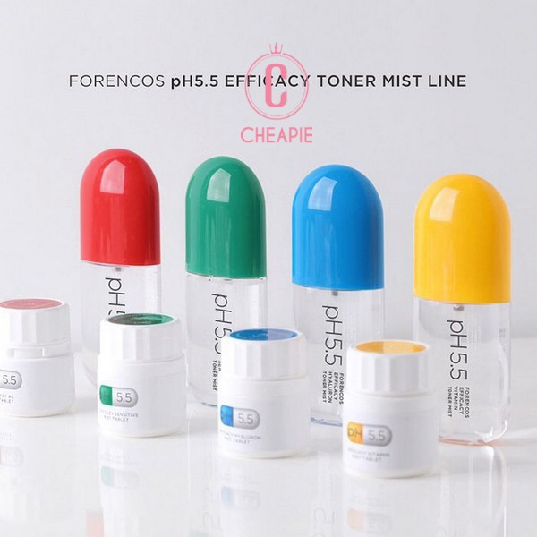 Toner Viên Sủi Dạng Xịt Forencos pH 5.5 Efficacy Toner Mist