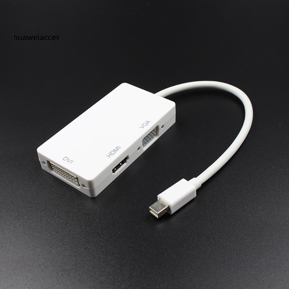 Cáp Chuyển Đổi 3 Trong 1 Từ Cổng Dp Sang Hdmi-Compatible Vga Dvi Cho Macbook Pro Air | BigBuy360 - bigbuy360.vn