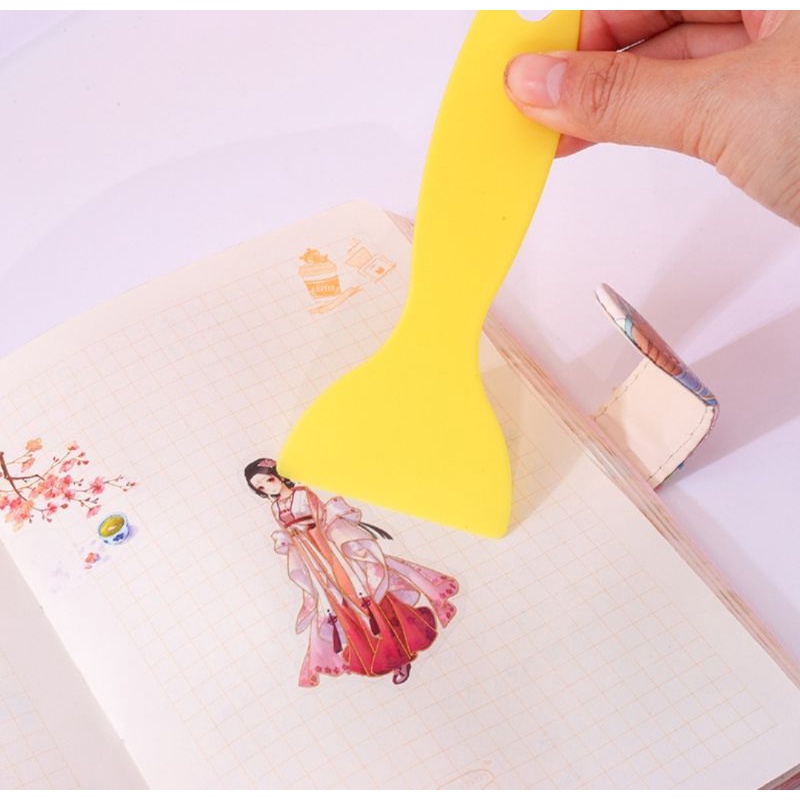 Vỉ 4 tờ sticker đẹp size 19cm  tặng cây đẩy sticker mã Wfsn001-2020