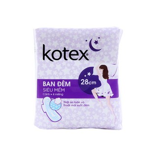 KOTEX siêu mềm ban đêm 28cm 4*48