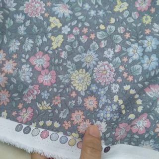 Thô lụa hoa nhí xám