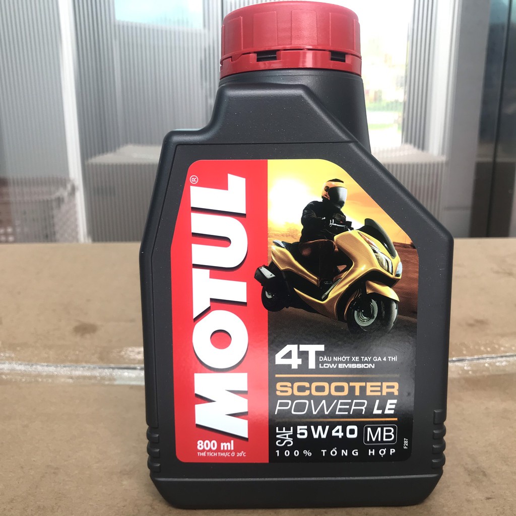 Dầu xe tay ga Motul Scooter Power LE 5W-40 tổng hợp toàn phần