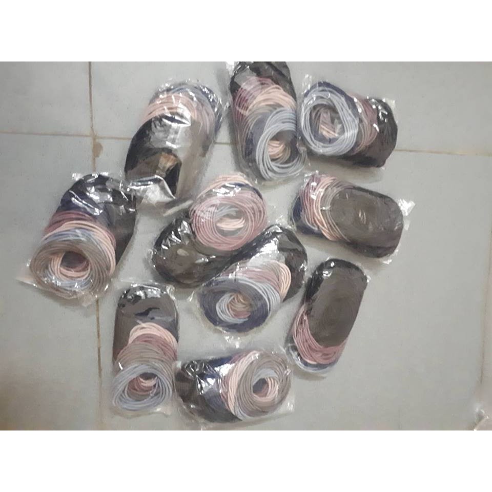 Set 100 dây buộc tóc cho mẹ và bé( nhiều màu)