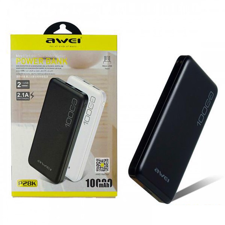 Sạc Dự Phòng Awei P28K Dung Lượng 10000mAh