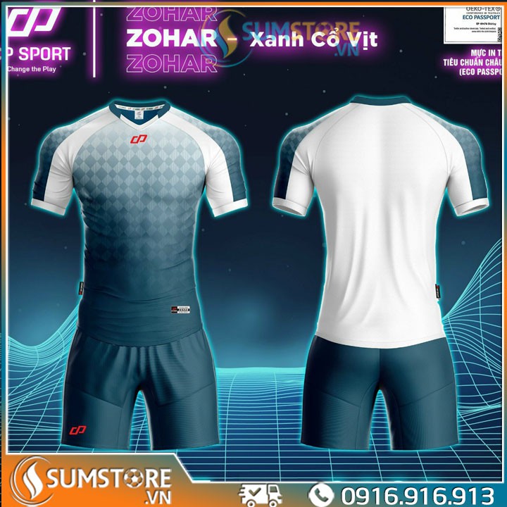 Đồ thể thao không Logo Dòng Zohar (4 màu)- Đồ đá banh Cp 2020