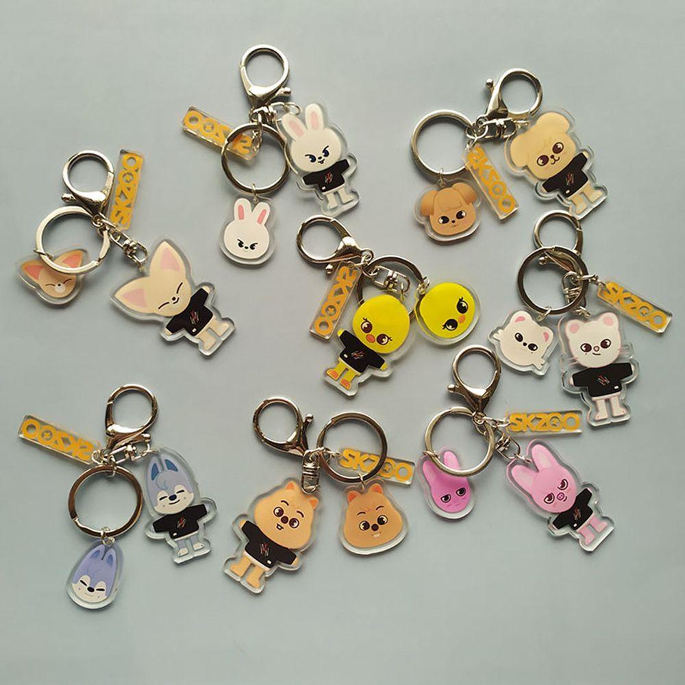 Móc Khóa Hai Mặt Hình Động Vật Đáng Yêu RALPH Straykids