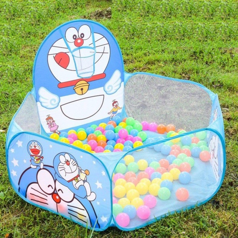 Lều Bóng Tự Bung Doremon, Hello Kitty + Tặng Kèm 100 Bóng