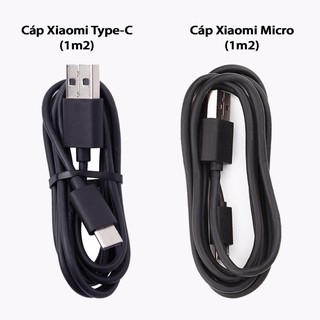 Cáp sạc nhanh Xiaomi chân Type -C và chân Micro